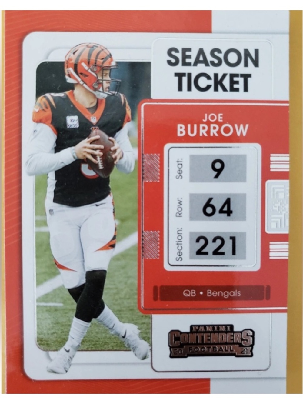 Joe Burrow 2021 Panini Cincinnati Bengals NFL Football Card